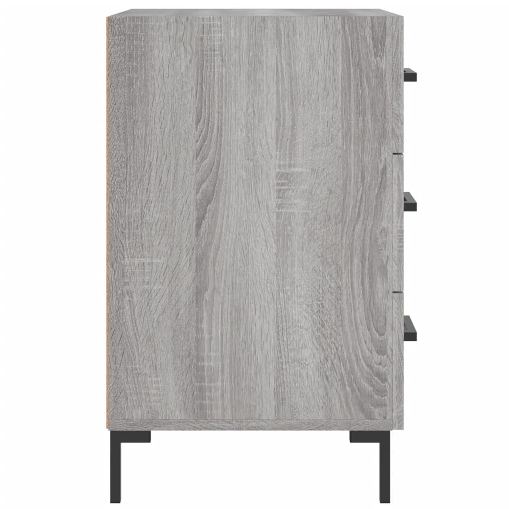 vidaXL Bedside Cabinet Grey Sonoma 40x40x66 cm Engineered Wood 6