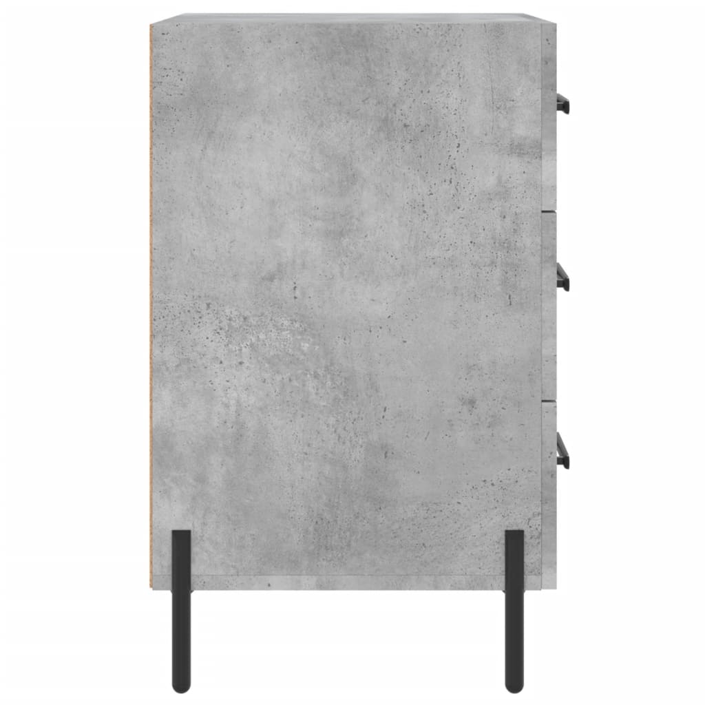 vidaXL Bedside Cabinet Concrete Grey 40x40x66 cm Engineered Wood 6