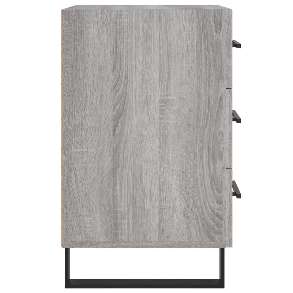 vidaXL Bedside Cabinet Grey Sonoma 40x40x66 cm Engineered Wood 6