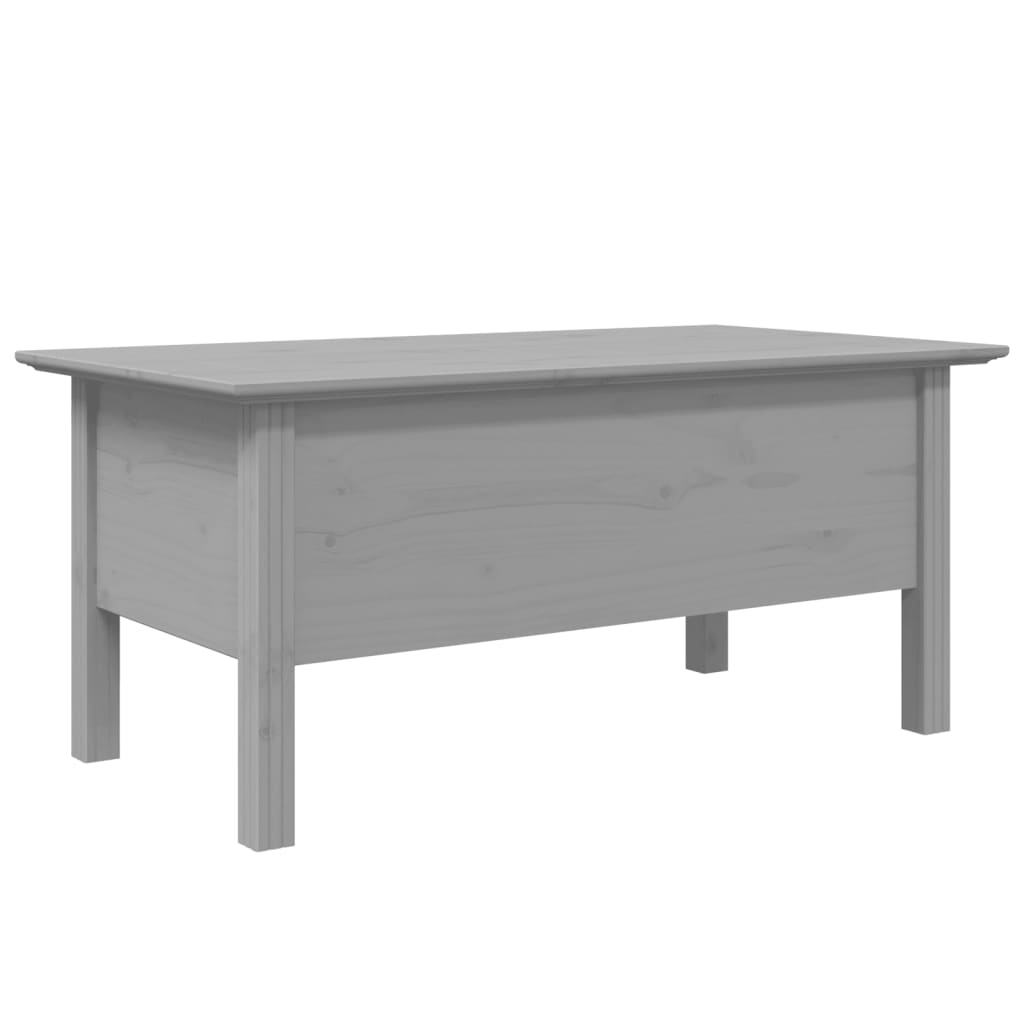 vidaXL Coffee Table BODO Grey 100x55x45 cm Solid Wood Pine 6