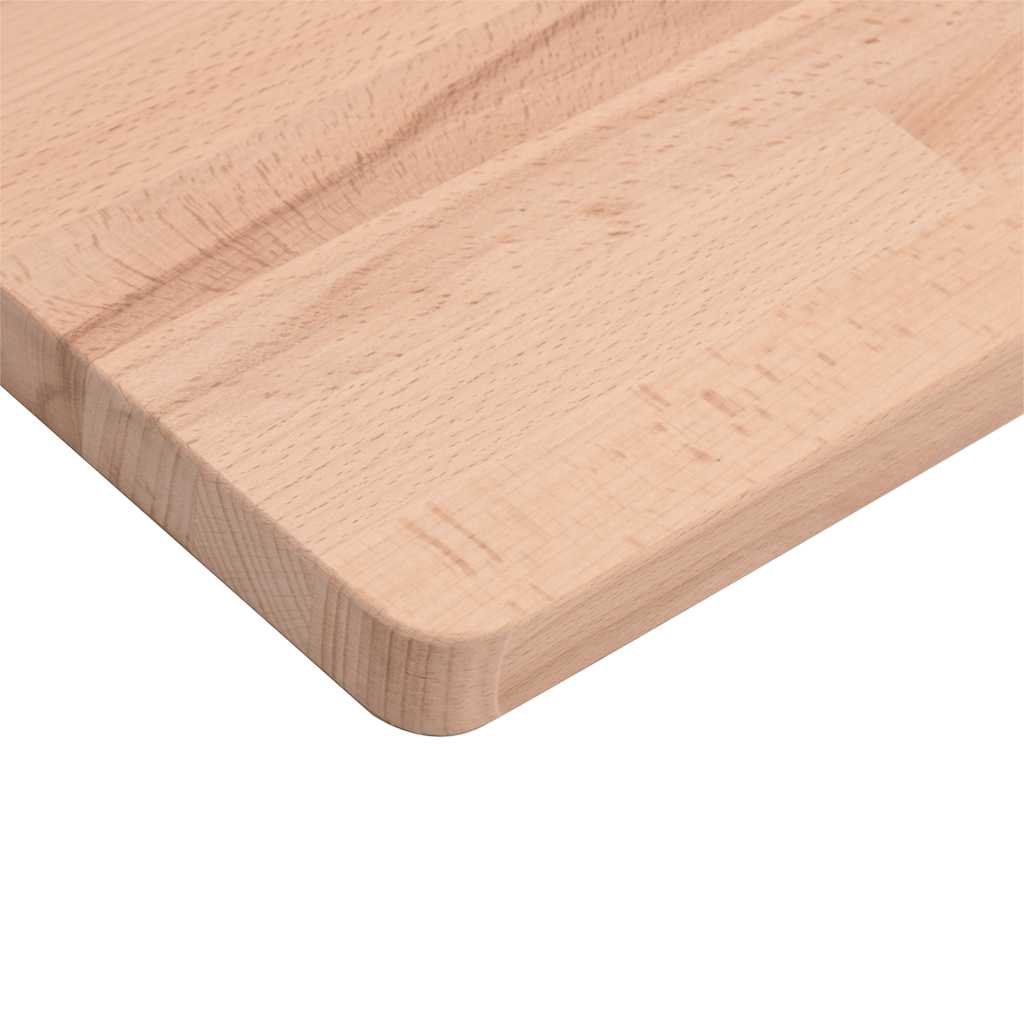 vidaXL Table Top 70x70x2.5 cm Square Solid Wood Beech 6