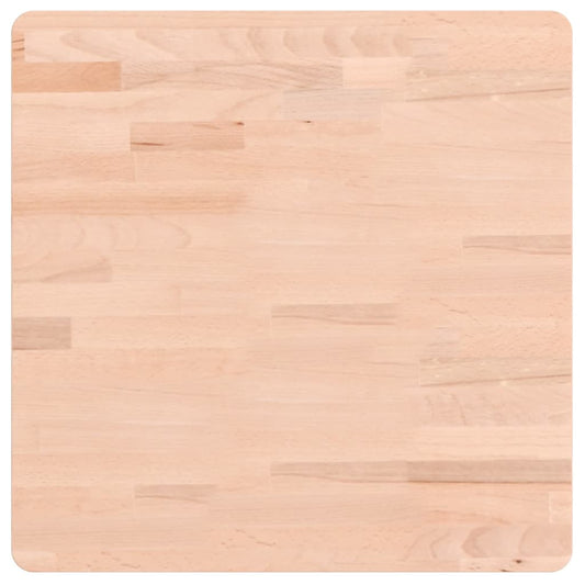 Close up of the beech wood grain on the square table top