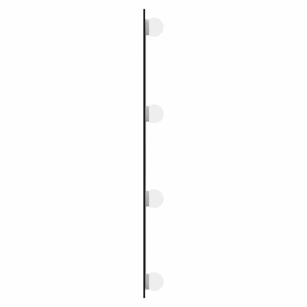 vidaXL Wall Mirror with LED Lights 50x80 cm Glass Rectangle 6