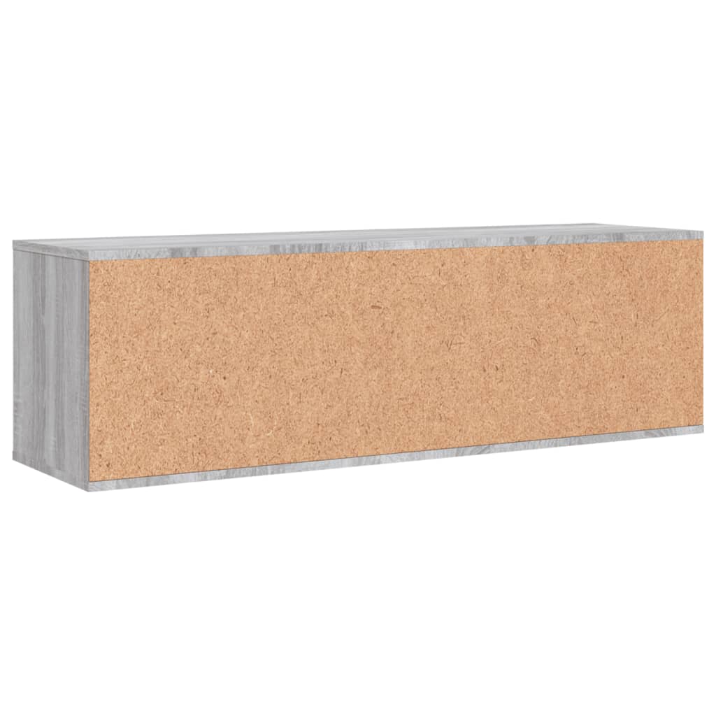 vidaXL TV Cabinet Grey Sonoma 120x34x37 cm Engineered Wood 6