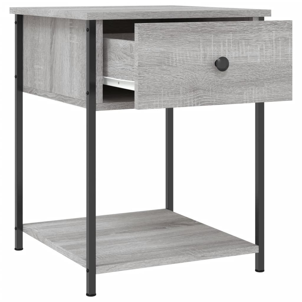 vidaXL Bedside Tables 2 pcs Grey Sonoma 44x45x58 cm Engineered Wood 6