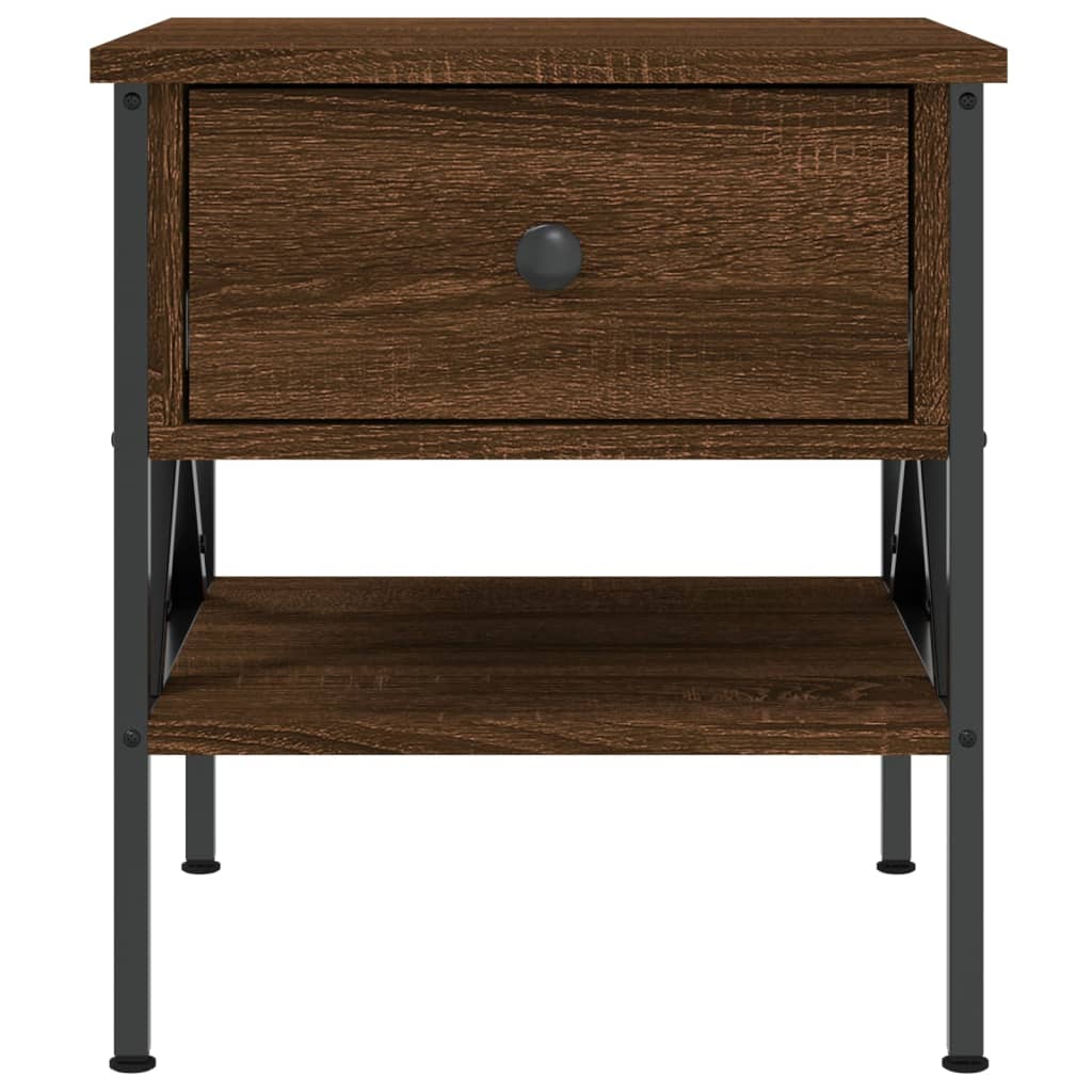 vidaXL Bedside Tables 2 pcs Brown Oak 40x42x45 cm Engineered Wood 6