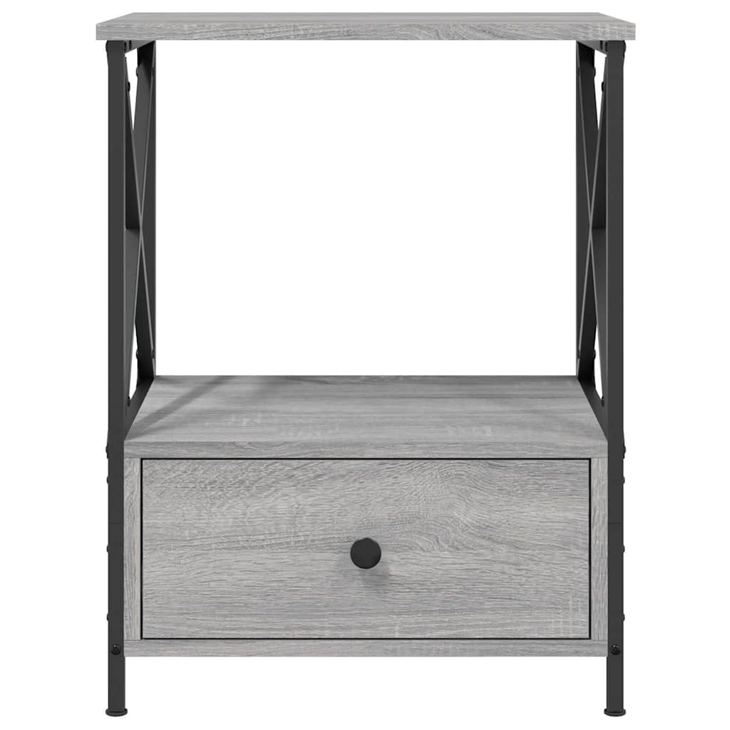 vidaXL Bedside Tables 2 pcs Grey Sonoma 50x41x65 cm Engineered Wood 6