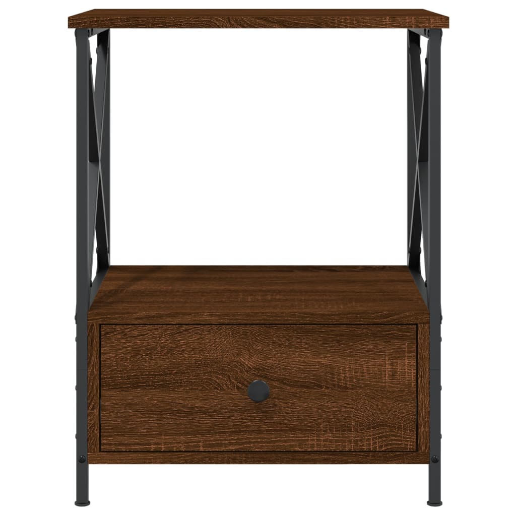 vidaXL Bedside Tables 2 pcs Brown Oak 50x41x65 cm Engineered Wood 6