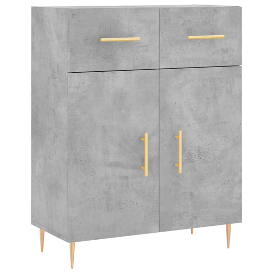 vidaXL Sideboard Concrete Grey 69,5x34x90 cm Engineered Wood 2