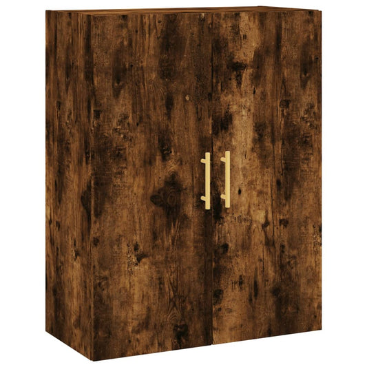 vidaXL Wall Mounted Cabinet Smoked Oak 69.5x34x90 cm 2