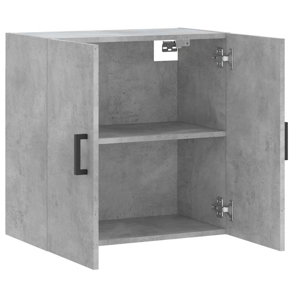 vidaXL Wall Cabinet Concrete Grey 60x31x60 cm Engineered Wood 6