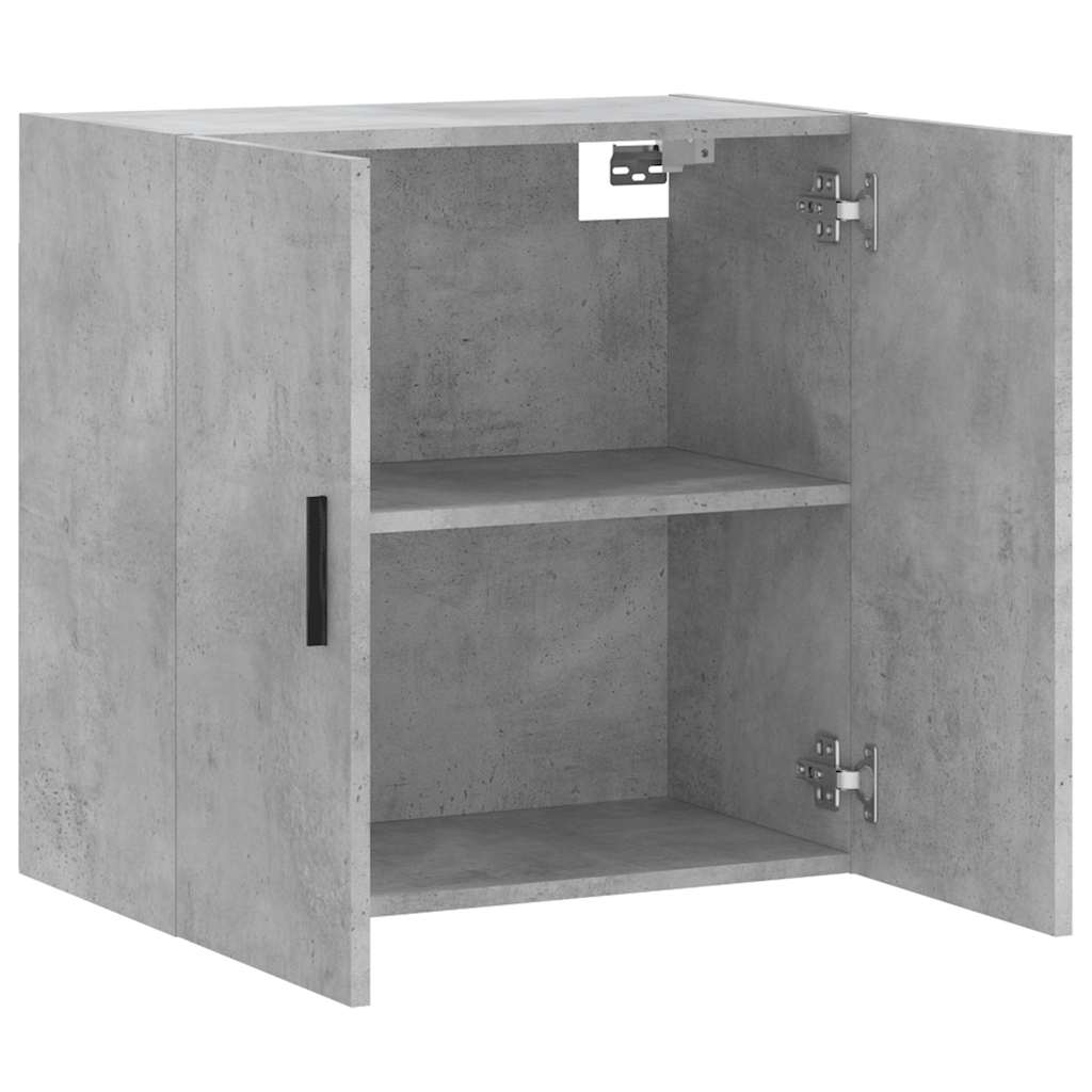 vidaXL Wall Cabinet Concrete Grey 60x31x60 cm Engineered Wood 6