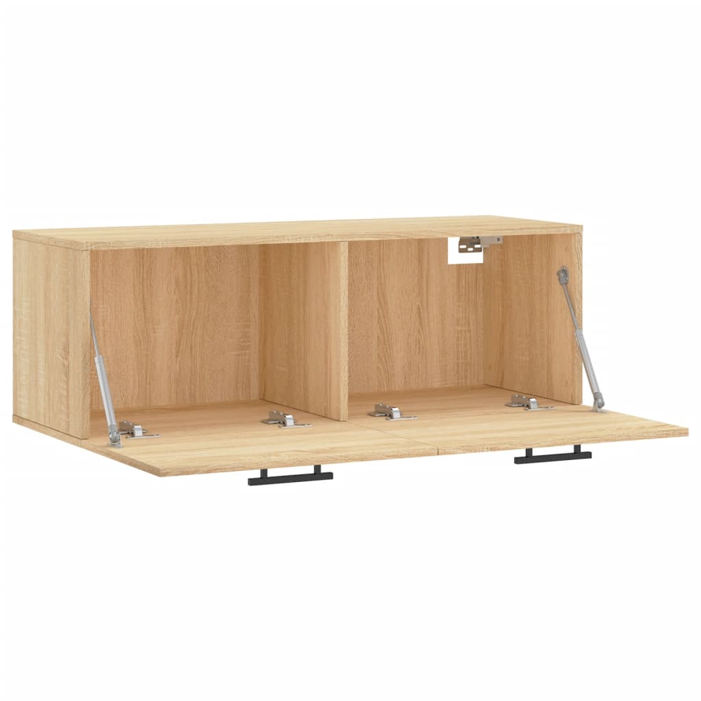 vidaXL Wall Cabinet Sonoma Oak 100x36.5x35 cm Engineered Wood 6