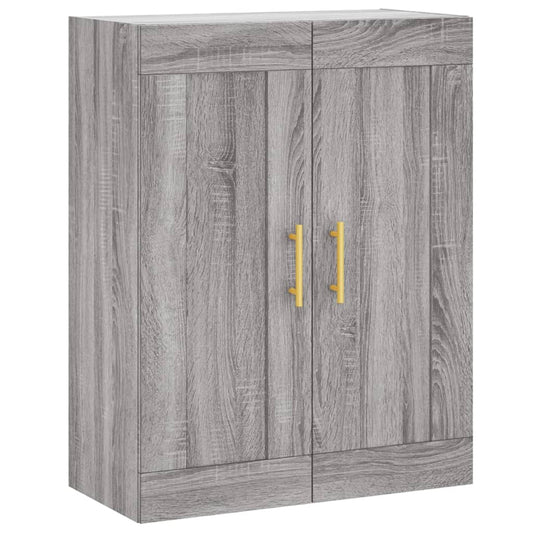 vidaXL Wall Mounted Cabinet Grey Sonoma 69.5x34x90 cm Engineered Wood 2