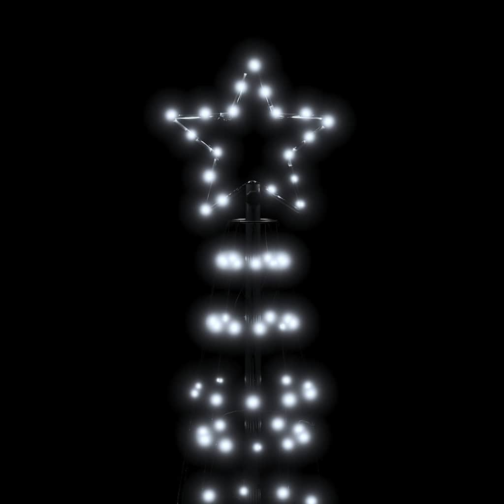 vidaXL LED Christmas Tree with Spikes 570 LEDs Cold White 300 cm 4