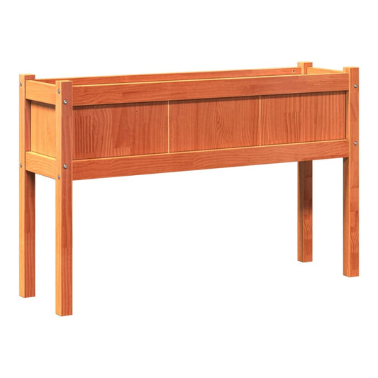 Garden Planters with Legs Solid Wood Pine Brown pine