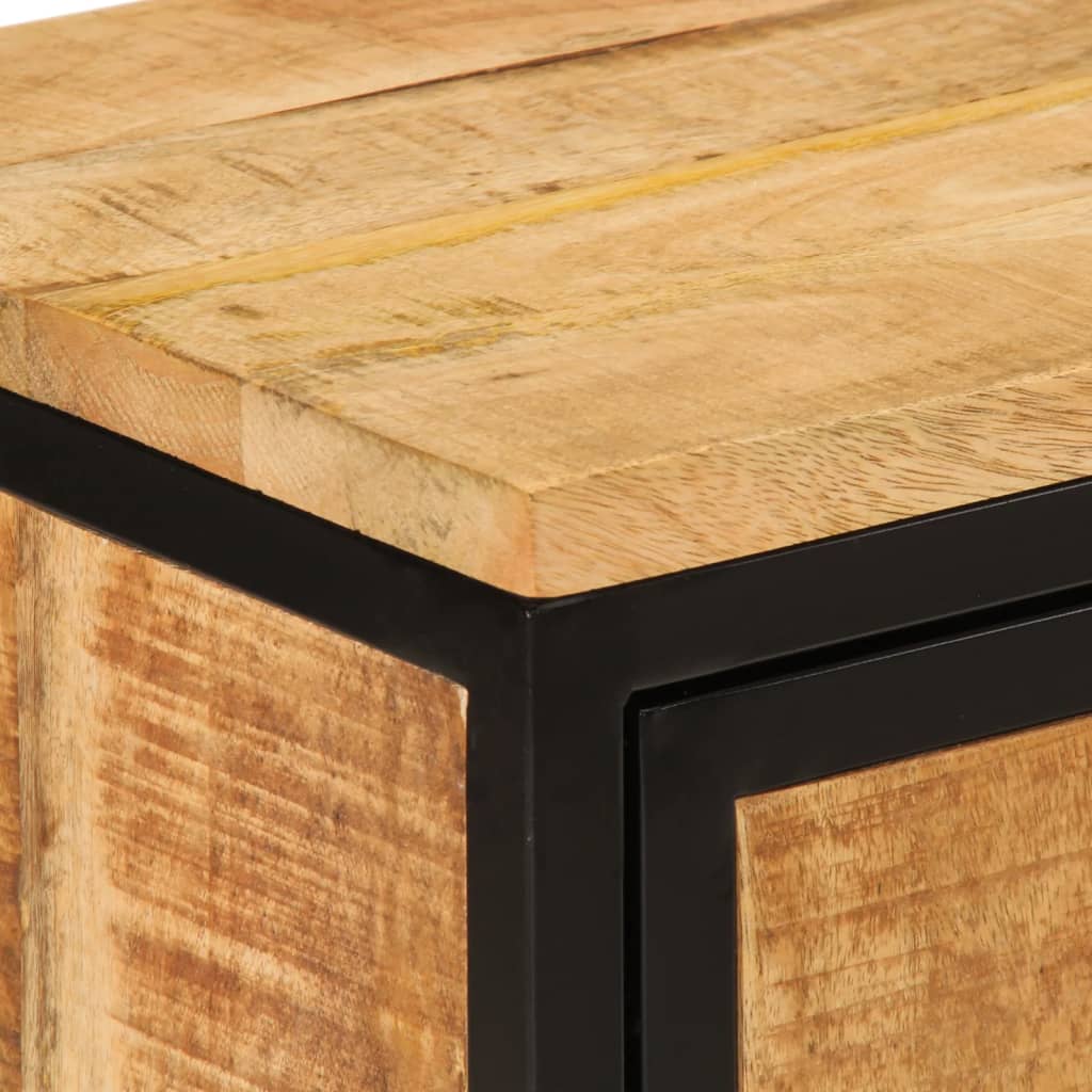 vidaXL Bed Cabinet 40x30x52.5 cm Solid Rough Wood Mango 6