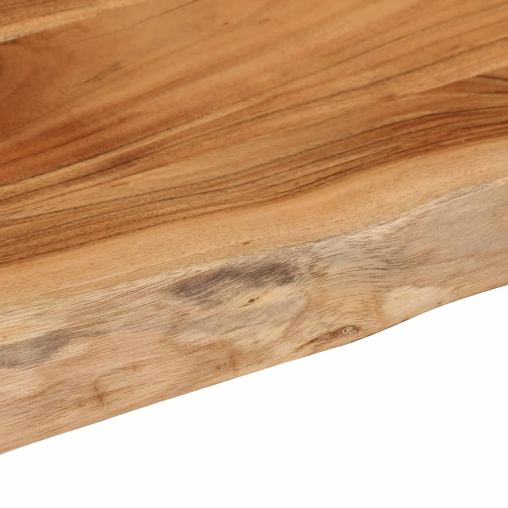 vidaXL Table Top 100x40x2.5 cm Rectangular Solid Wood Acacia Live Edge 6
