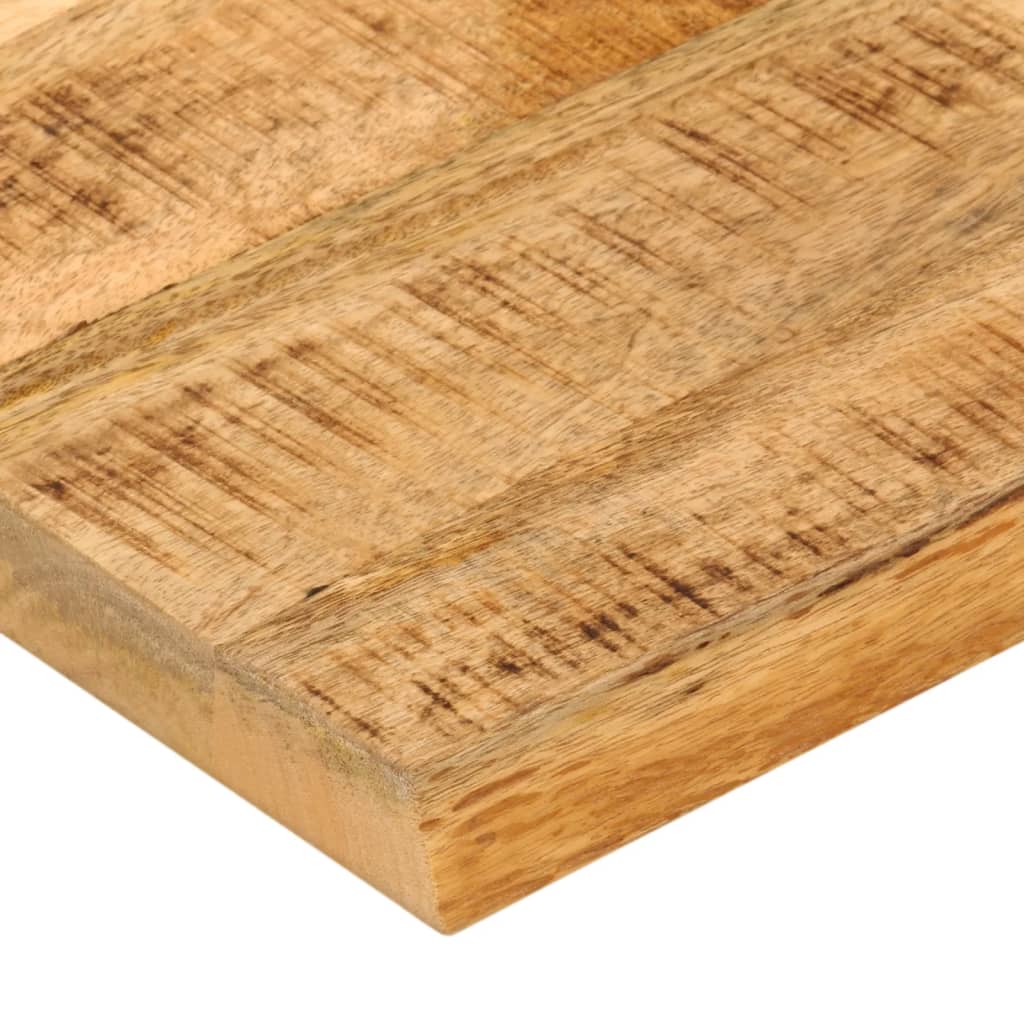 vidaXL Table Top 80x80x2.5 cm Live Edge Solid Wood Rough Mango 6