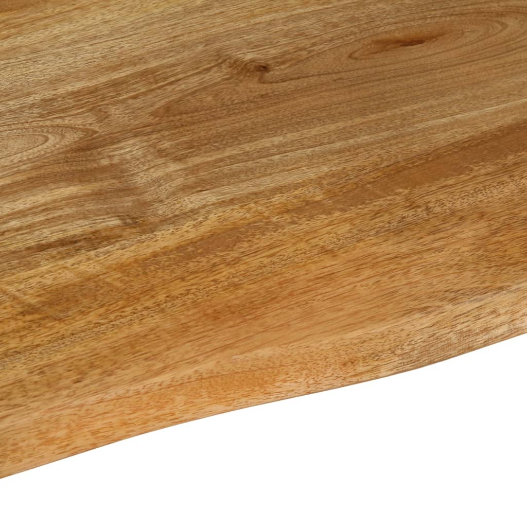 vidaXL Table Top Live Edge 90x80x2,5 cm Solid Wood Mango 6