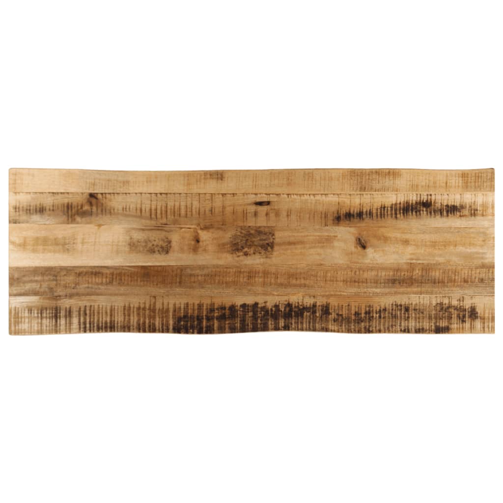 vidaXL Table Top Live Edge 40x40x2.5 cm Solid Wood Rough Mango Thickness 25 mm Rough Mango wood(natural)