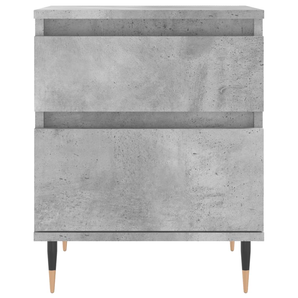 vidaXL Bedside Cabinets 2 pcs Concrete Grey 40x35x50 cm Engineered Wood 6