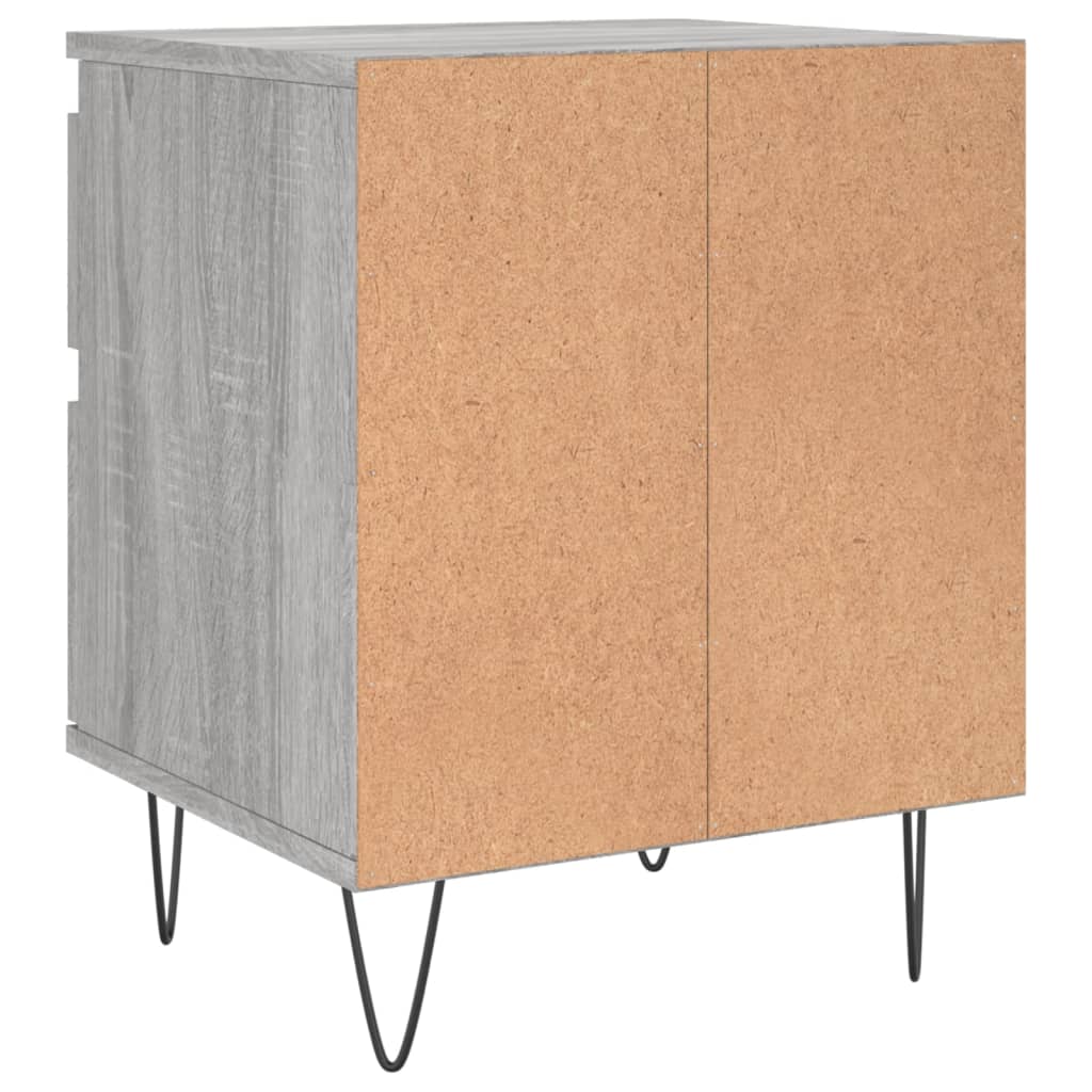 vidaXL Bedside Cabinets 2 pcs Grey Sonoma 40x35x50 cm Engineered Wood 6