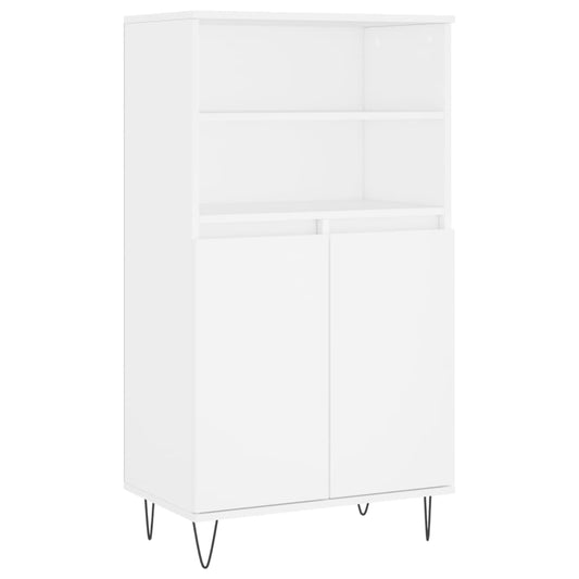 Highboard 60x36x110 cm Engineered Wood White
