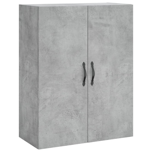 vidaXL Wall Mounted Cabinet Concrete Grey 69,5x34x90 cm Engineered Wood 2
