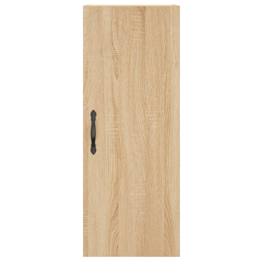 vidaXL Wall Mounted Cabinet Sonoma Oak 34.5x34x90 cm Engineered Wood 6