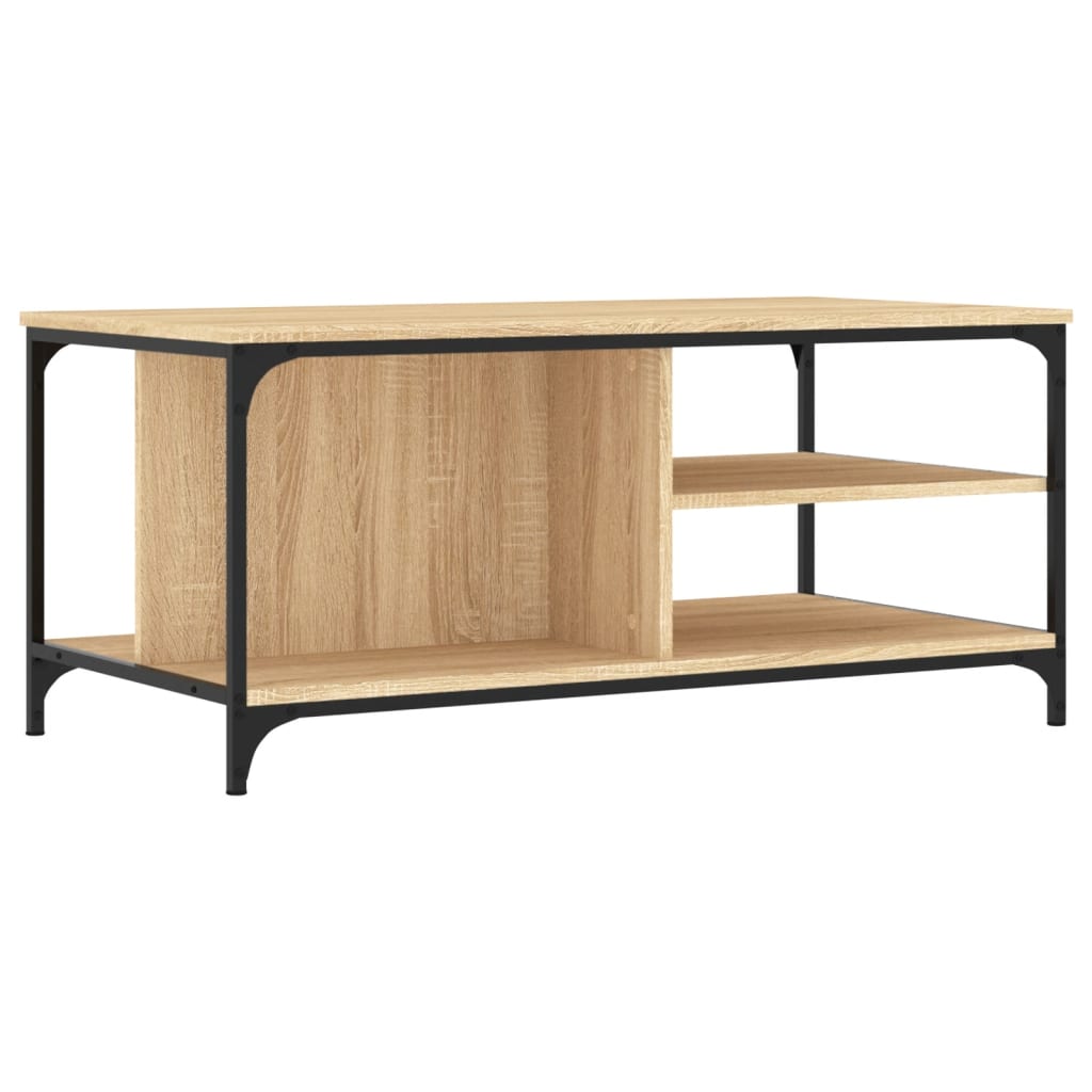 vidaXL Coffee Table Sonoma Oak 100x50x45 cm Engineered Wood 6