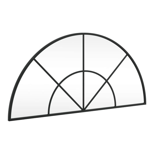 Wall Mirror Black Arch Iron 80 cm 40 cm