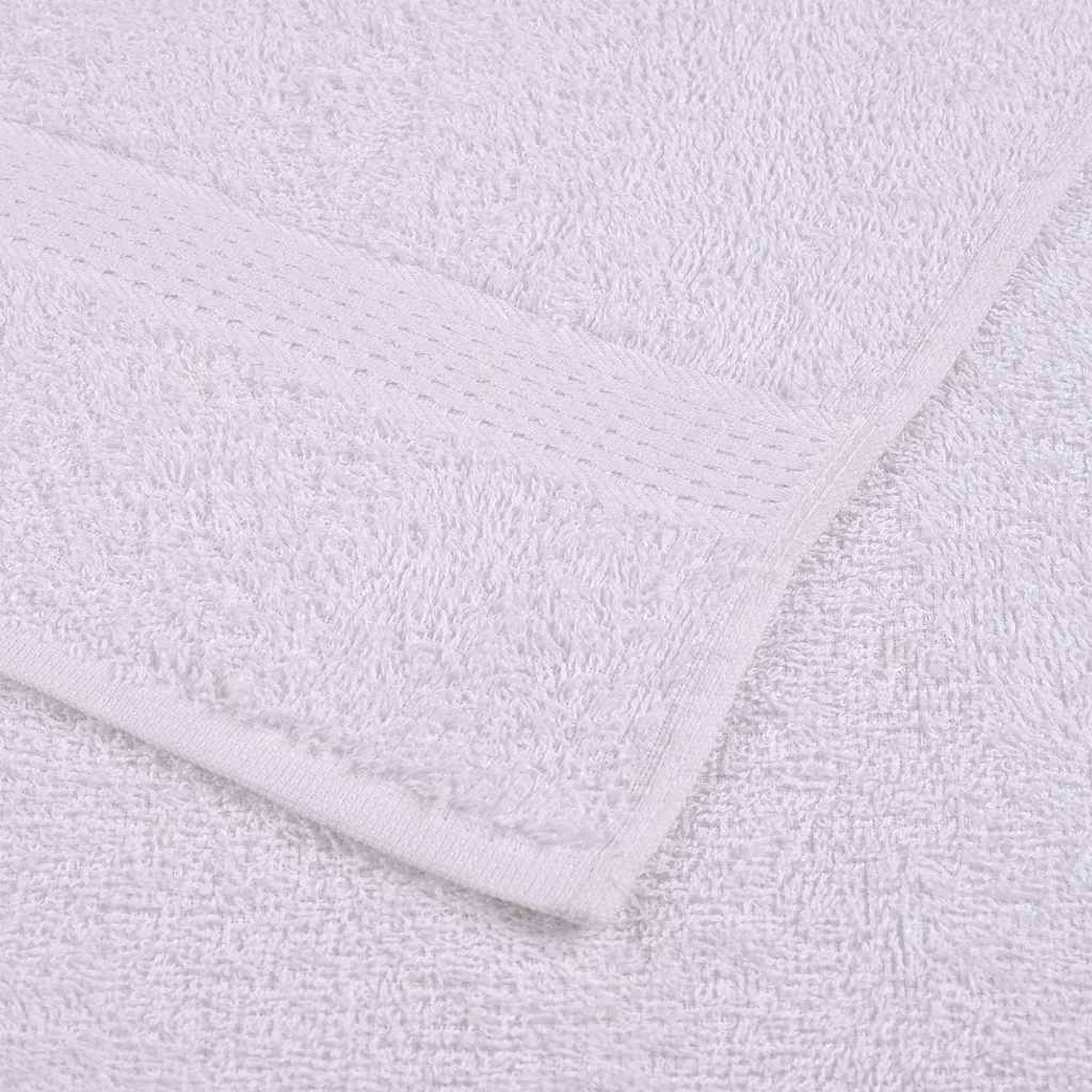 vidaXL Sauna Towels "FROGN" 4 pcs White 80x200 cm 360 gsm 6
