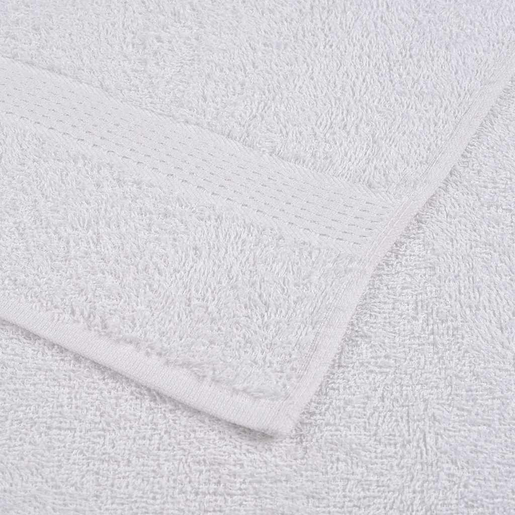 vidaXL Towels "FROGN" 4 pcs White 100x200 cm 360 gsm 6