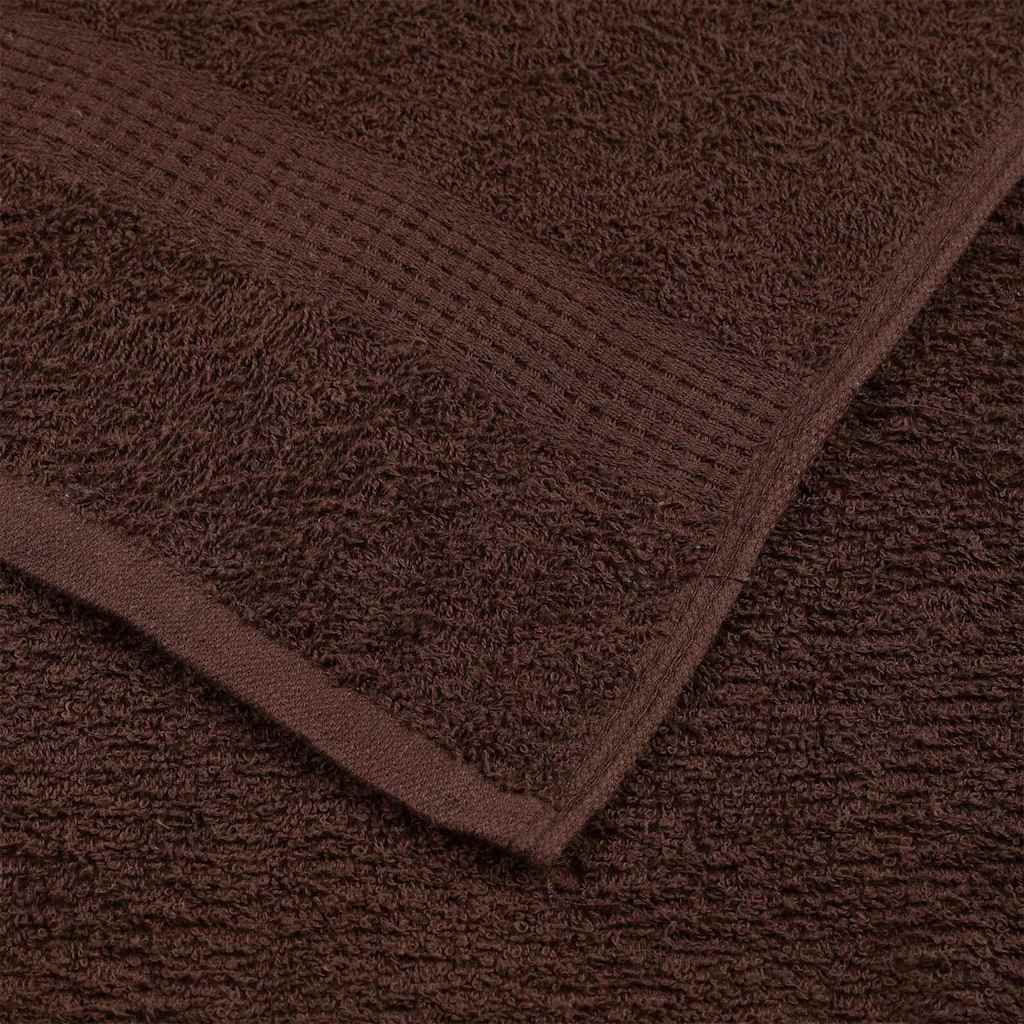 vidaXL Towels "FROGN" 4 pcs Brown 100x200 cm 360 gsm 6