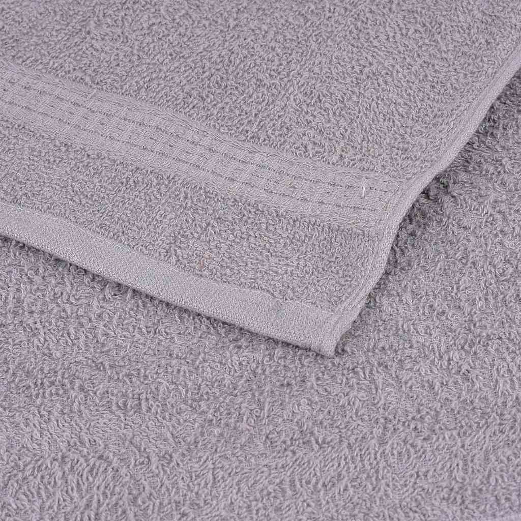vidaXL Sauna Towels "FROGN" 4 pcs Grey 80x200 cm 360 gsm 6