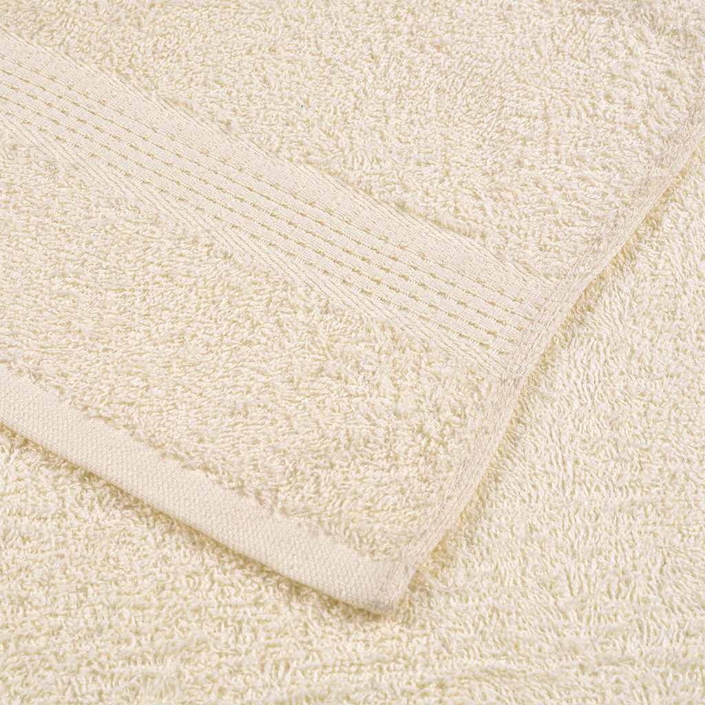 vidaXL Bath Towels "FROGN" 4 pcs Cream 100x150 cm 360 gsm 6