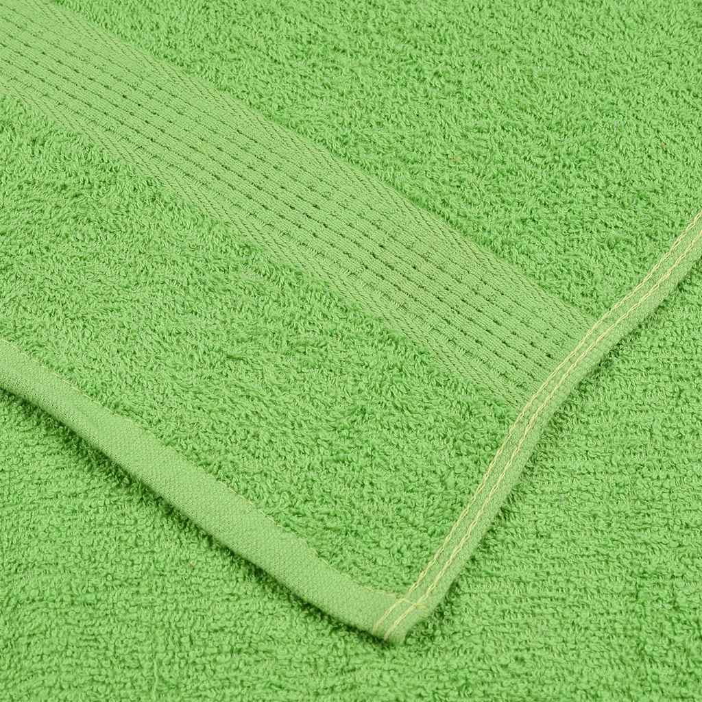 vidaXL Bath Towels "FROGN" 4 pcs Apple Green 100x150 cm 360 gsm 6