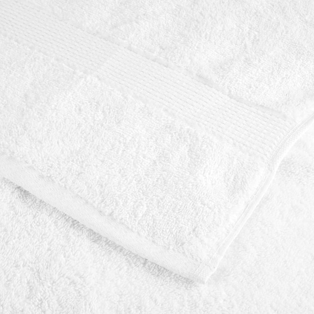 vidaXL Premium Wash Towels "SOLUND" 50 pcs White 30x30 cm 600 gsm 6