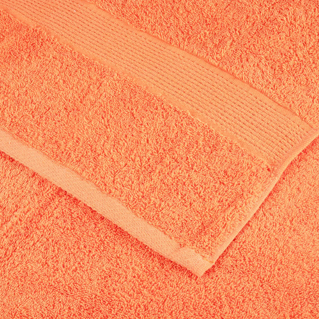 vidaXL Premium Bath Towels "SOLUND" 4 pcs Orange 100x150 cm 600 gsm 6