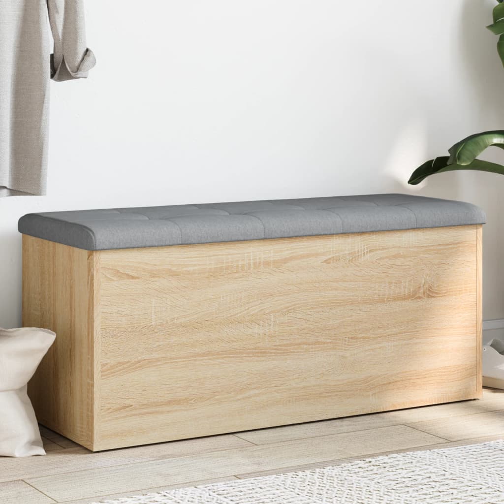 vidaXL Storage Bench Engineered Wood