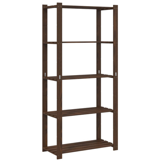 the wooden storage rack shown from a high angle against a plain white background