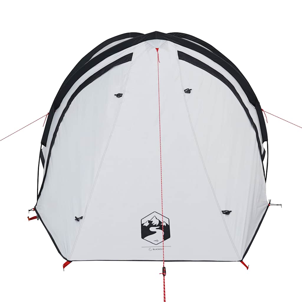 vidaXL Camping Tent Dome 2-Person White Blackout Fabric Waterproof 6