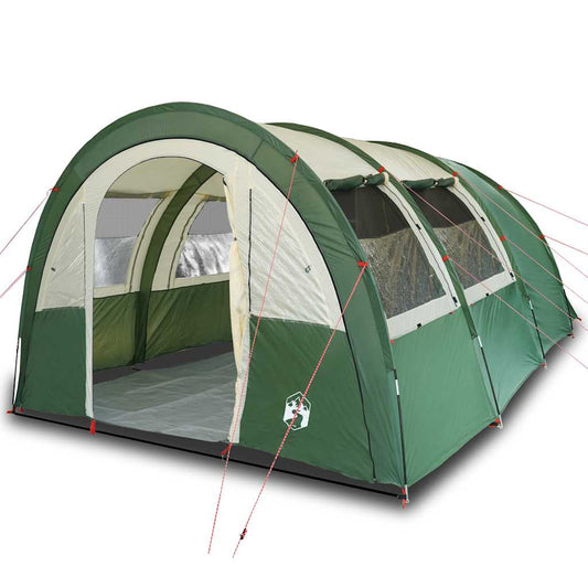 Camping Tent Tunnel 4-Person Waterproof Green