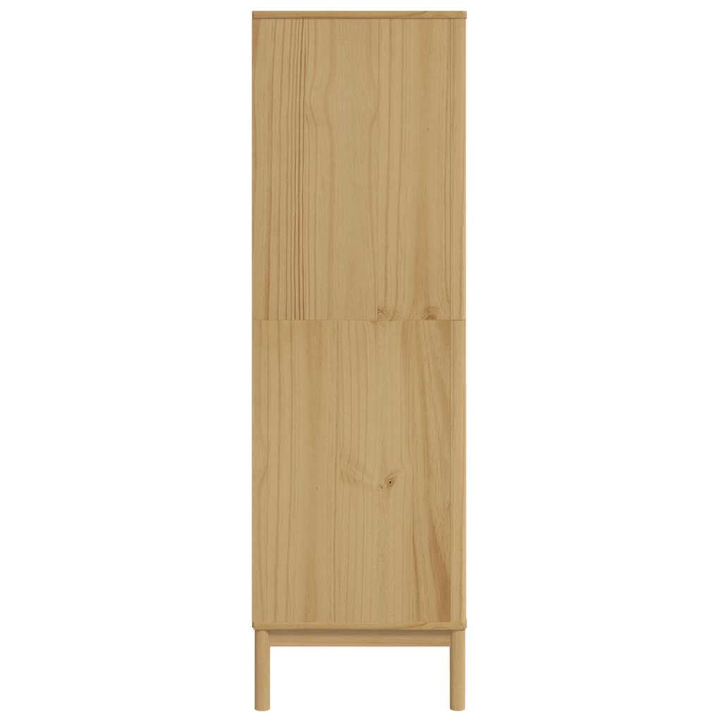 vidaXL Wardrobe FLORO Wax Brown 77x53x171 cm Solid Wood Pine 6