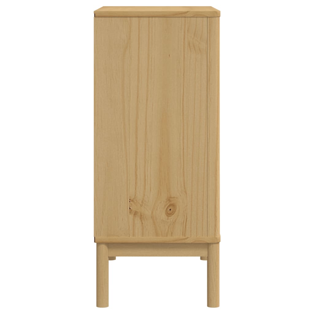 vidaXL Chest of Drawers FLORO Wax Brown Solid Wood Pine 6