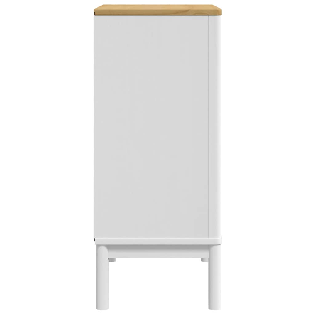 vidaXL Chest of Drawers FLORO White Solid Wood Pine 6