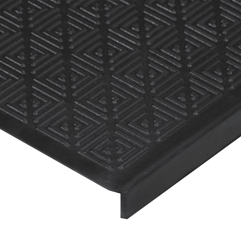 vidaXL Stair Treads 10 pcs 25x75 cm Rubber 6