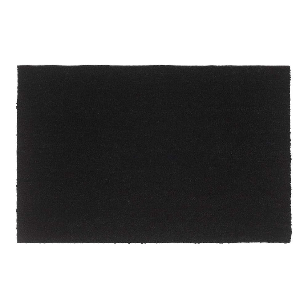 vidaXL Door Mat Tufted Coir Black