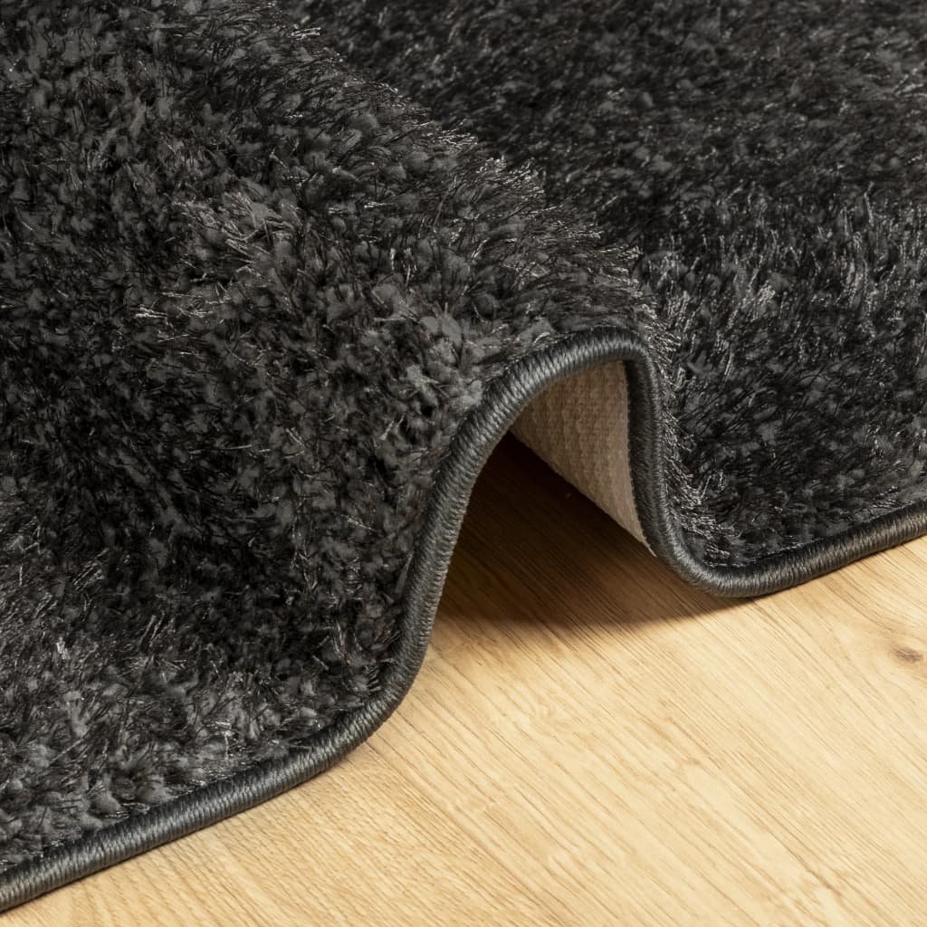 vidaXL Rug ISTAN High Pile Shiny Look Anthracite 140x200 cm 6